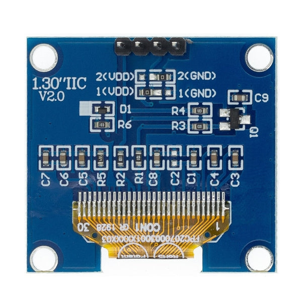 128X64 OLED Display Module Blue I2C IIC (1.3) | H&E Electronics
