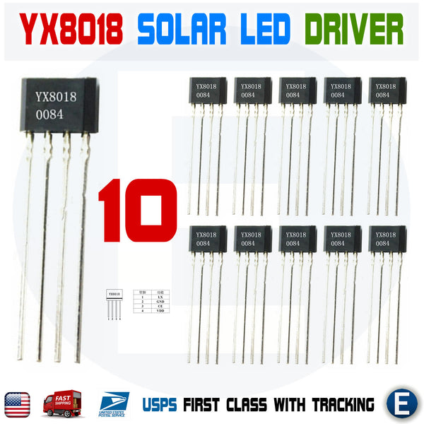 10PCS YX8018 LED Solar Boost Driver IC TO-94 USA Stock