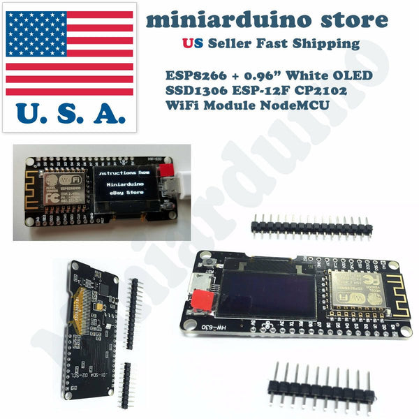 0.96 Inch NodeMCU OLED Display Wemos ESP8266 ESP-12F ESP12F CP2102 Wir