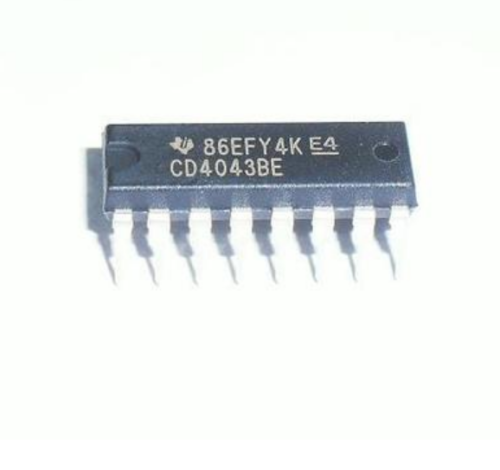 10 Pezzi CD4043BE Texas Instruments - CMOS Quad NOR R/S Latch Con Uscite A 3 Stati