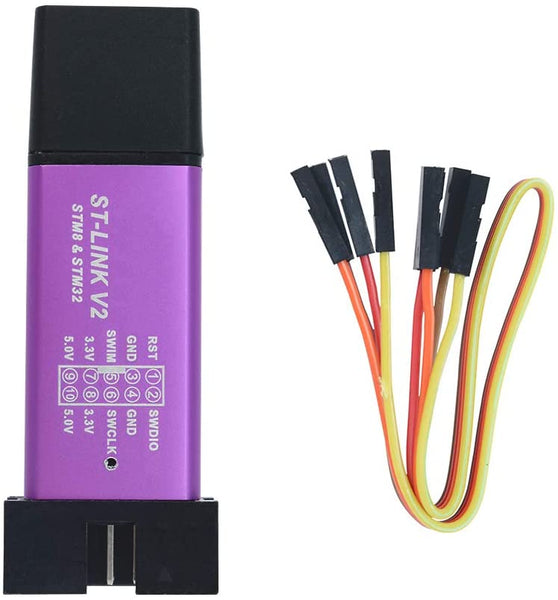 ST-Link V2 Programmatore Per STM8/STM32 - 3 Pezzi Con Cavi E Alloggiamento Alluminio - Foto 8