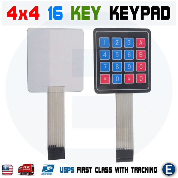 6x4 16-Tasten Matrix Membran-Tastatur Für Arduino & AVR PIC – Ideal Für Elektronikprojekte