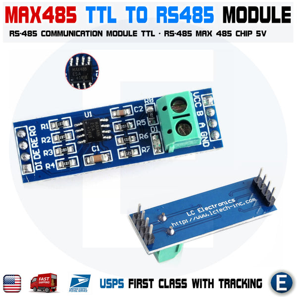 TTL RS485 Adapter 485 UART Seriell 3.3V 5V Level Konverter Modul Arduino