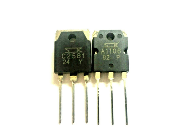 2SA1106 & 2SC2581 A1106 C2581 NPN+PNP Power Transistor 1 2SA1106 & 2SC2581 A1106 C2581 NPN+PNP Power Transistor 1