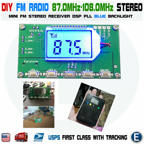 DIY Wireless Stereo AM/FM Radio Receiver Module Board - 87-108MHz Electronics Kit