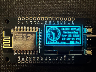 Three ESP8266 OLED Projects: Bitcoin Ticker, Analog NTP Clock & Flip Clock — Same Tiny Board (88 chars, slightly long — alt: 3 ESP8266 OLED Projects: BTC Ticker, Analog & Flip