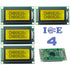 4pcs 0802A LCD display screen 8 x 2 lines black char. yellow back module 80x20 - eElectronicParts
