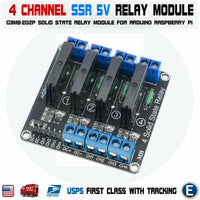 4 Channel 5V DC Relay Module Solid State High Level SSR G3MB-202P 2A 240V