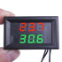 DC 4-28V Digital Temperature Sensor NTC Metal Probe Dual LED Display Thermometer