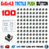 100Pcs 6x6x4.3mm PCB Momentary Tactile Tact Push Button Switch 4 Pin DIP Micro Mini - eElectronicParts