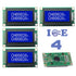 4pcs 0802A LCD display screen module 80 x 20 pixels white char. blue background - eElectronicParts