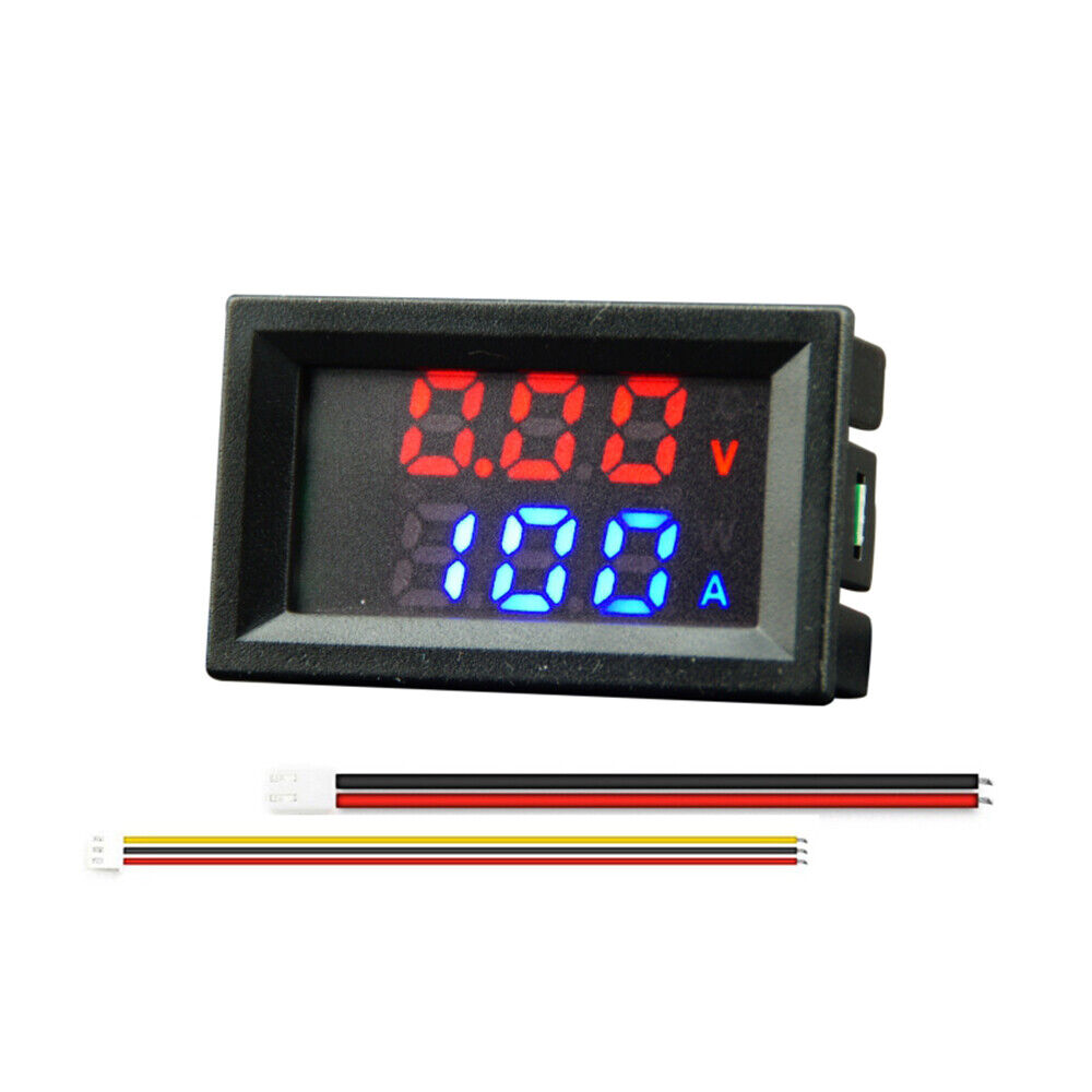Ammeter Display Module M430 DC 0-100V 10A Digital Voltmeter Ammeter Dual LED Display Panel Am ...