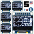 5pcs 1.3" SPI 128X64 LED OLED LCD Display Module Arduino White Color SSH1106 US - eElectronicParts