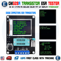 GM328A Transistor Tester Diode Capacitance ESR ATMEAG328P English Assembled