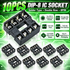 10pcs Dip-8 IC Socket Solder Type Double Row 8PIN DIP Integrated Circuit