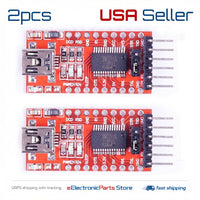 2pcs FT232RL 3.3V 5.5V FTDI USB to TTL Serial Adapter Module 4 Arduino Mini Port - eElectronicParts