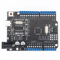 UNO R3 ATmega328P CH340g Micro USB Board Arduino Compatible Black Rev 3 - eElectronicParts