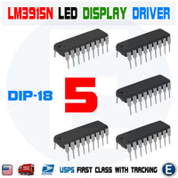 5pcs LM3915N-1 LED Bar Chart Display Driver Inline DIP-18 LM3915 LM3915N IC