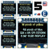 5pcs 0.96" SPI 128X64 LED OLED LCD Yellow Blue Color Display Arduino SSD1306 7P - eElectronicParts