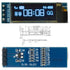 5pcs 0.91 inch 128x32 IIC I2C Blue OLED Display Module DC3.3V 5V 128*32 Arduino - eElectronicParts