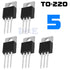 5pcs LM317T LM317 Adjustable Linear Voltage Regulator IC 1.2V to 37V 1.5A - eElectronicParts