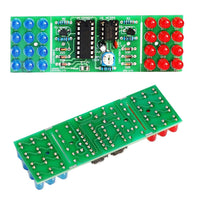 Police Flashing Light DIY Kit Red Blue LED Dual-Color NE555 CD4017 Strobe 9V-12V