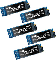 5pcs 0.91'' 128x32 IIC I2C White OLED Display Module DC3.3V 5V 128*32 4 Arduino - eElectronicParts