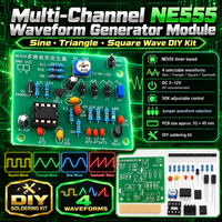 Multi-Channel NE555 Waveform Generator Module Sine Triangle Square Wave DIY kit