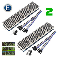 2pcs 4 in 1 matrix 8x32 green led display module max7219 32x8 Arduino Raspberry - eElectronicParts