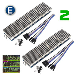2pcs 4 in 1 matrix 8x32 green led display module max7219 32x8 Arduino Raspberry - eElectronicParts