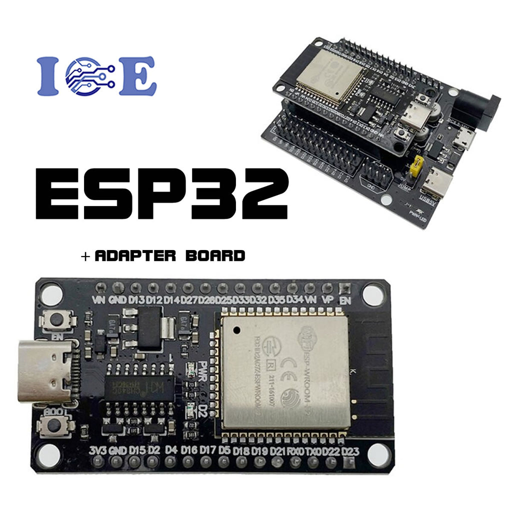 ESP32 CH340C USB Type-C Development Board Wifi+Bluetooth + Adapter Boa ...