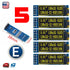 5pcs 0.91'' 128x32 IIC I2C Yellow OLED Display Module DC3.3V 5V 128*32 Arduino - eElectronicParts