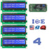 4pcs LCD 1602 BLUE 16x2 HD44780 +IIC I2C Serial Interface Adapter Module Display - eElectronicParts