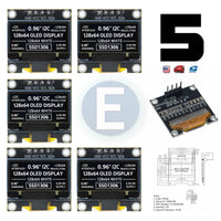 5pcs 0.96 I2C IIC 128X64 LED OLED LCD Display Module Arduino White Color SSD1306 - eElectronicParts