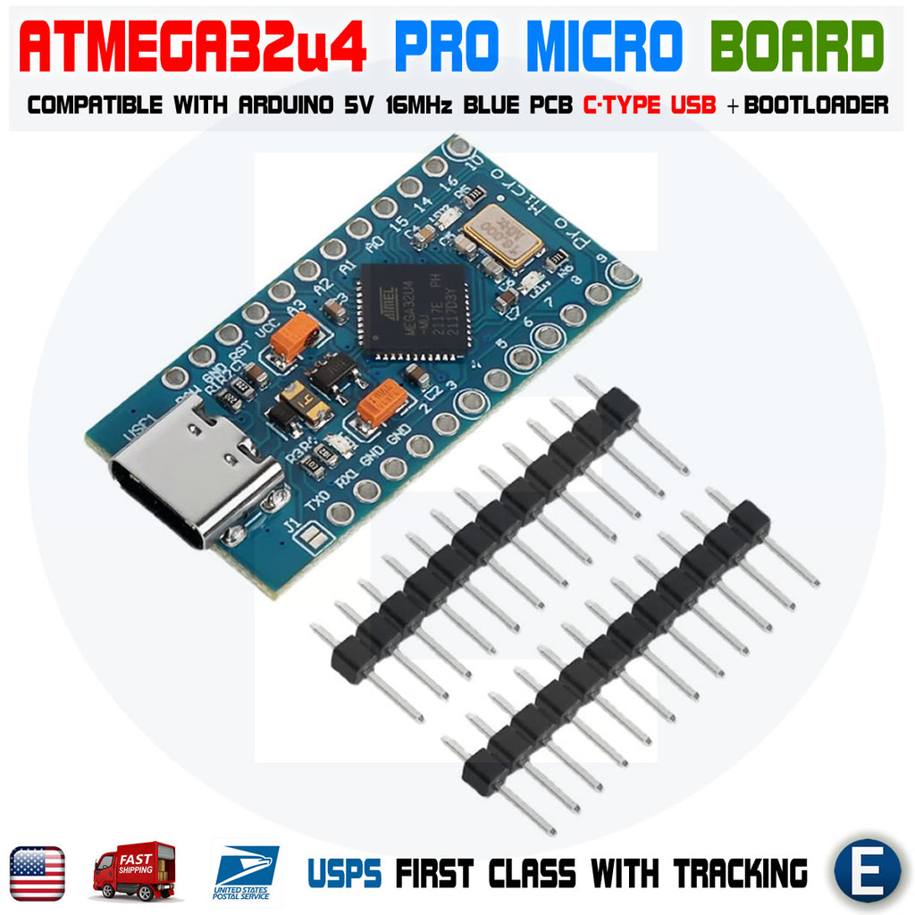 ATmega32U4 Pro Micro Controller Board for Arduino Pro Micro 5V TYPE-C ...
