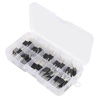 50pcs IRF Series Mosfet Transistors Assortment Kit IRF530 - IRF9540 TO-220