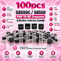 100pcs S8550C S8550 1.5A 0.625W Output amplifier TO-92 PNP Transistors USA - eElectronicParts