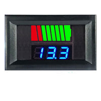 0.56'' LED 12V-60V Waterproof Battery Charge Level Indicator Digital Voltmeter