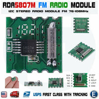 4pcs RDA5807M FM Stereo Radio Wireless I2C Module RRD-102V2.0 for Arduino USA - eElectronicParts