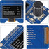 1.3 inch White OLED Display Screen Combined with EC11 Rotary Encoder Module IIC