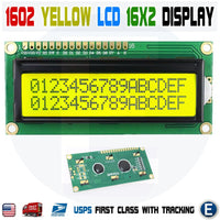 4pcs LCD 1602 Yellow 16x2 HD44780 Character Display Module for Arduino lcd1602 - eElectronicParts