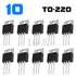 10pcs MJE2955T MJE2955 PNP Transistor 10A 60V TO-220 General Purpose Amplifier