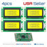 4pcs 0802A LCD display screen 8 x 2 lines black char. yellow back module 80x20 - eElectronicParts