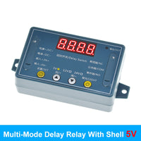 2pcs DC 5V 10A Adjustable Time Delay Relay Module LED Digital Timer Switch Case - eElectronicParts