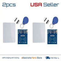2pcs RFID RC522 RF SPI Card Sensor Arduino module with 2 tags MFRC522 DC 3.3V - eElectronicParts