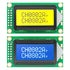 4pcs 0802A LCD display screen 8 x 2 lines black char. yellow back module 80x20 - eElectronicParts