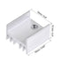 10pcs Aluminum Heatsink for Transistor or Voltage Regulator TO-220 16x15x10mm US