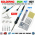 10pcs Soldering Iron Electric Gun Adjustable Temperature 60W Welding Kit 110V - eElectronicParts