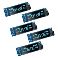 5pcs 0.91 inch 128x32 IIC I2C Blue OLED Display Module DC3.3V 5V 128*32 Arduino - eElectronicParts