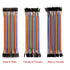 120pcs 20cm Multicolored Dupont 40pcs Wires male-male male-female female-female